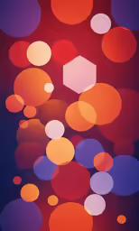 an artistic image of abstract bubbles and circles
