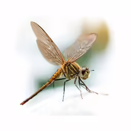 a dragon fly flying in the air