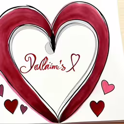 a handmade valentine