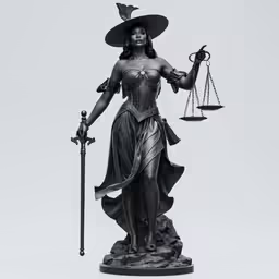 the statue of lady justice holds a scale and sword