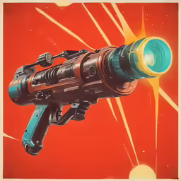 the movie poster for star wars is of a gun