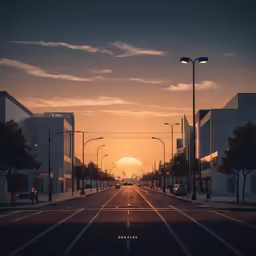 a street filled with lots of empty white buildings