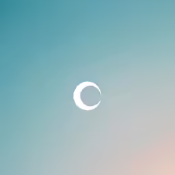 a white moon eclipse in the sky with a blue background