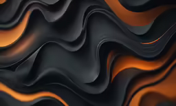 a wallpaper with wavy lines with yellow and black background
