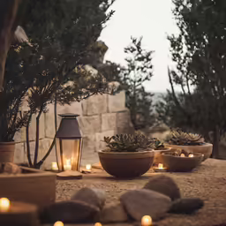 a few light that are on a table