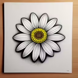 a white and yellow flower that is on a white sheet