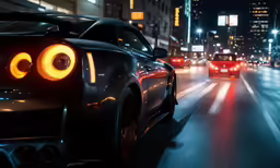 there are two cars that are shown on the street
