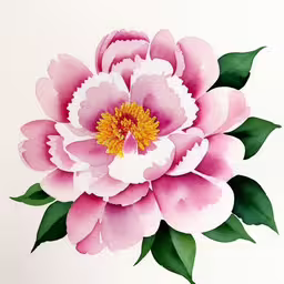 this is the painting for what looks like a flower,this is the bottom view of a peony flower