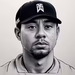 this is a man in a baseball cap