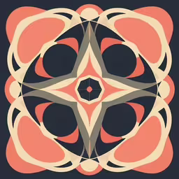 a design is depicted on a dark background