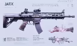 an info sheet shows a large machine gun