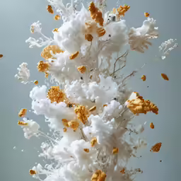 the white flowers are all over the area