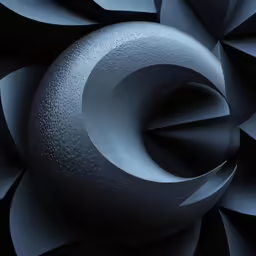 a black and white photo with the center of a flower shaped object