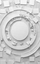 the image shows an empty circle with various pieces