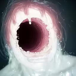 a very close up view of a white pipe with water on it