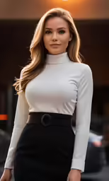 a woman is walking down the street wearing a black dress
