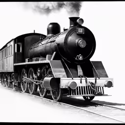 a vintage photo shows a train on the tracks