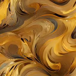 a abstract, fluid gold, white and black background