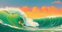 a man riding a surfboard on a wave in the ocean,a surfer riding the top of an ocean wave