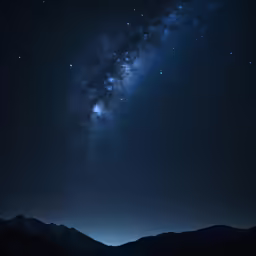 the night sky with many stars in it