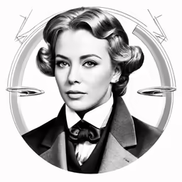 a drawing of the actor in a black and white photograph