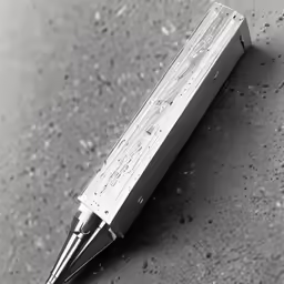 a pen laying upside down on top of something