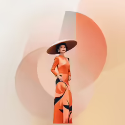 woman in a wide brimmed hat posing for the camera