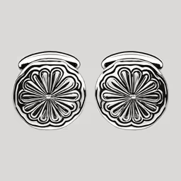 two matching clipboards for earrings on white background