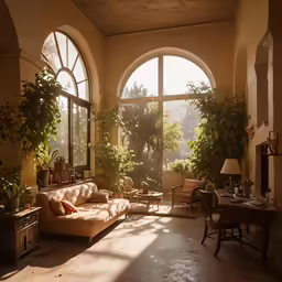 an image of a sunlit living room
