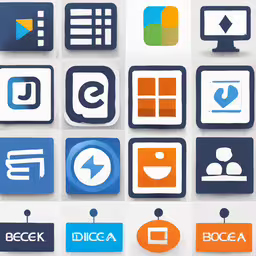 a large bunch of different web icons,a series of various different types of social media logos