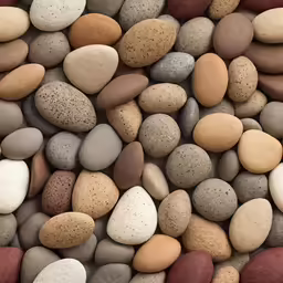 various colored rocks all together on a table