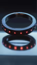 the inside of an electronic device in red light