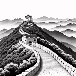 an illustration of a winding road leading to a building