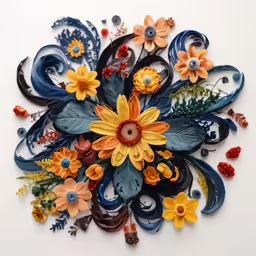 an artistic image of some kind of paper art