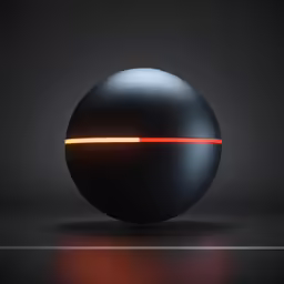a ball is illuminated by bright light