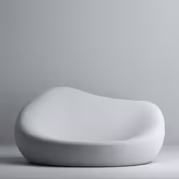 a white chair that has no foot rests