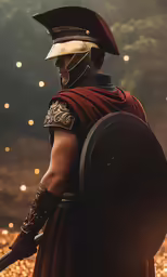 an image of a man dressed in roman costume