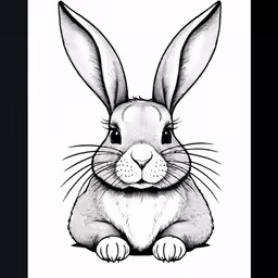 a rabbit and quote that says happy easter