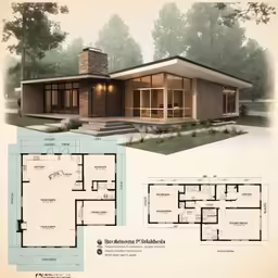 a plan for a modern day house