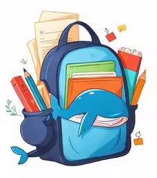 a back pack that has some supplies in it