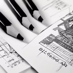 the pencils are lined up on top of the book