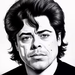 the character robert jackson drawn in pencil