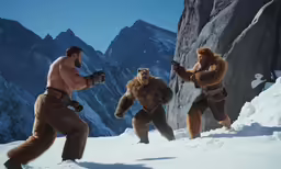 an image of three guys that are on the same planet