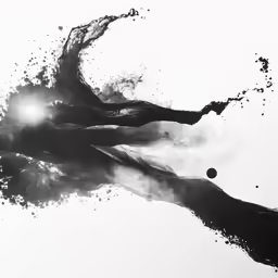 two hands are releasing an object out of water