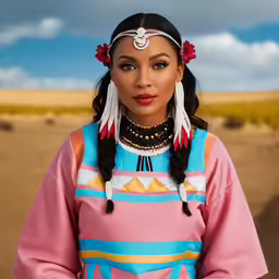 an image of a woman in a native american dress