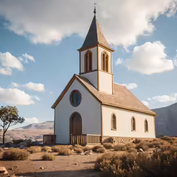 an image of a church in the mountains