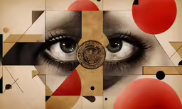 a picture of a woman with big eyes