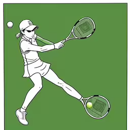 the tennis player is about to hit the ball
