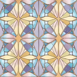 an art nouveau design with abstract shapes
