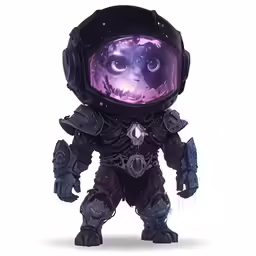 a character figure with lots of gear on it